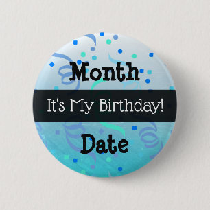 Badge Rond 5 Cm Personnalisé Son Bouton Mon Anniversaire
