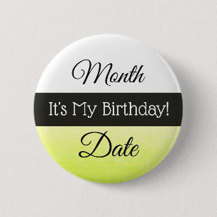 Badge Rond 5 Cm Personnalisé Son Bouton Mon Anniversaire