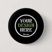 Badge Rond 5 Cm personnalisé, unique, élégant et minimaliste (Devant)