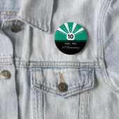 Badge Rond 5 Cm Personnaliser, 10e anniversaire de l'employé (En situation)