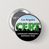 Badge Rond 5 Cm personnaliser Bouton CERT (Devant & derrière)