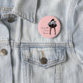 Badge Rond 5 Cm Personnaliser ce bouton de bonne (En situation)