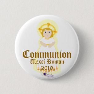 Badge Rond 5 Cm Personnaliser de bouton de communion