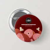 Badge Rond 5 Cm Personnaliser l'entreprise | Boutique (Devant & derrière)