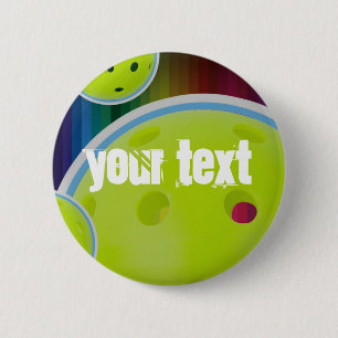 Badge Rond 5 Cm Personnaliser Pickleball Personnaliser Pickle Ball