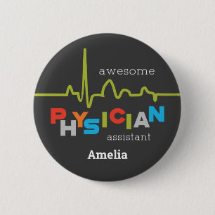 Badge Rond 5 Cm Personnaliser, Semaine de l'adjoint aux médecins s