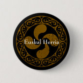 Badge Rond 5 Cm Personnalisez, Lauburu en bronze affligé par (Devant)