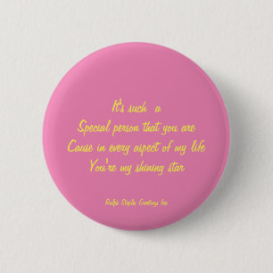 Badge Rond 5 Cm Personne spéciale