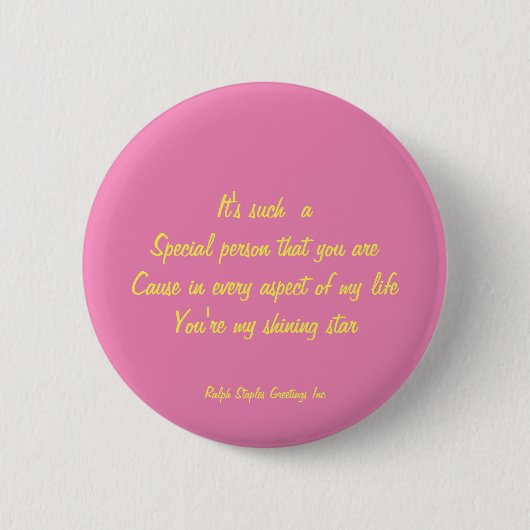 Badge Rond 5 Cm Personne spéciale (Devant)