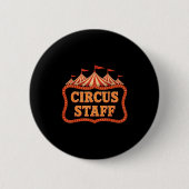 Badge Rond 5 Cm Personnel Cirque - Cirque Thématique drôle Cirque (Devant)