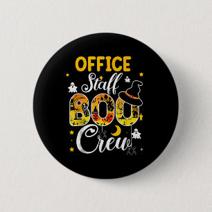 Badge Rond 5 Cm Personnel de bureau Booker Crew Fun Halloween Cost