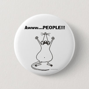 Badge Rond 5 Cm PERSONNES d'Awww… ! ! ! Bouton de rat