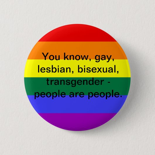 Badge Rond 5 Cm Personnes de LGBT (Devant)