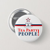 Badge Rond 5 Cm Personnes de thé ! (Devant & derrière)