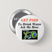 Badge Rond 5 Cm Perte d'eau saine (Devant & derrière)