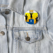 Badge Rond 5 Cm Pesach Sheini (En situation)