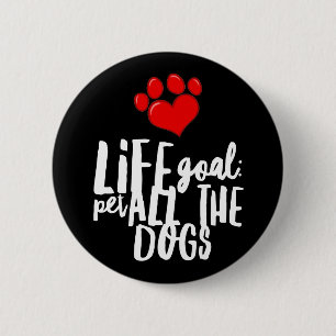 Badge Rond 5 Cm Pet TOUS les chiens