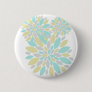 Badge Rond 5 Cm Pétales de couleurs pastel magique