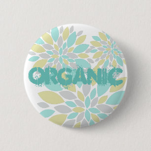 Badge Rond 5 Cm Pétales de fleurs de couleur pastel magique