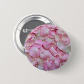 Badge Rond 5 Cm Pétales roses (Devant & derrière)