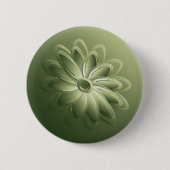 Badge Rond 5 Cm pétales verts (Devant)