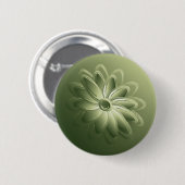 Badge Rond 5 Cm pétales verts (Devant & derrière)