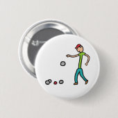 Badge Rond 5 Cm Petanque (Devant & derrière)