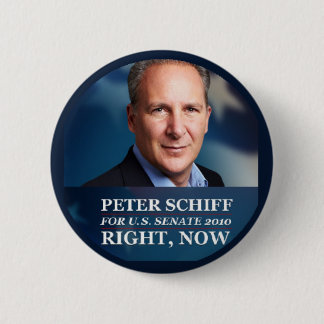 Badge Rond 5 Cm Peter Schiff pour le sénat 2010