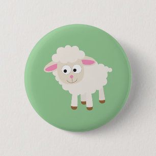 Badge Rond 5 Cm Petit agneau