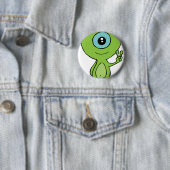 Badge Rond 5 Cm Petit alien frais (En situation)