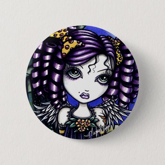 Badge Rond 5 Cm Petit bouton angélique mignon de Jenny (Devant)