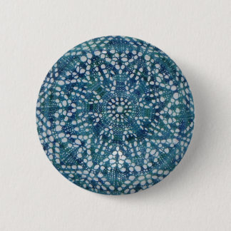 Badge Rond 5 Cm Petit bouton bleu de fleur