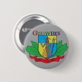 Badge Rond 5 Cm Petit bouton courageux de logo de fourmis (Devant & derrière)