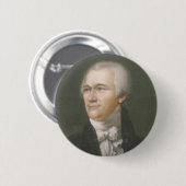 Badge Rond 5 Cm Petit bouton d'Alexander Hamilton (Devant & derrière)