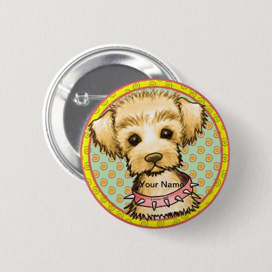 Badge Rond 5 Cm Petit Chien de Spike (Devant & derrière)