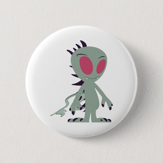 Badge Rond 5 Cm Petit Chupacabra mignon (Devant)