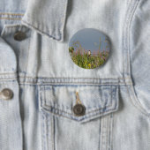 Badge Rond 5 Cm Petit colibri gras (En situation)