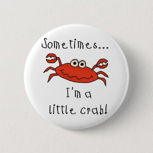 Badge Rond 5 Cm Petit crabe