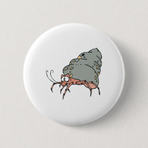 Badge Rond 5 Cm petit crabe à herbe mignonne