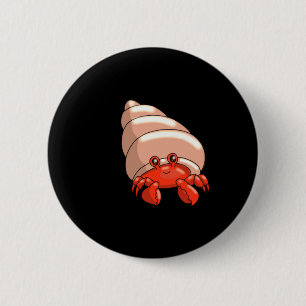 Badge Rond 5 Cm Petit Crabe Heureux