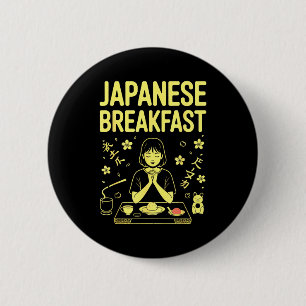 Badge Rond 5 Cm Petit-déjeuner japonais Thé de riz miso du matin z