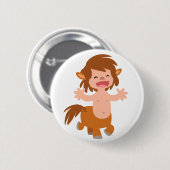 Badge Rond 5 Cm Petit dessin animé Centaur (Devant & derrière)