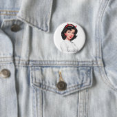 Badge Rond 5 Cm Petit Diable (En situation)