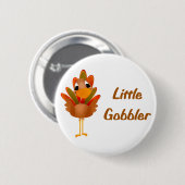 Badge Rond 5 Cm Petit dindon (Devant & derrière)