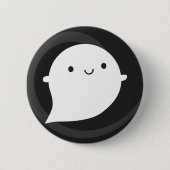 Badge Rond 5 Cm Petit fantôme heureux (Devant)