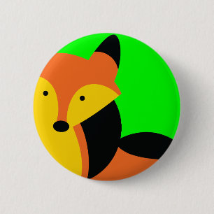 Badge Rond 5 Cm Petit Fox mignon