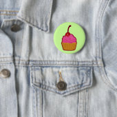 Badge Rond 5 Cm Petit gâteau (En situation)