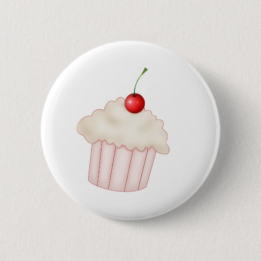 Badge Rond 5 Cm Petit gâteau crémeux (Devant)