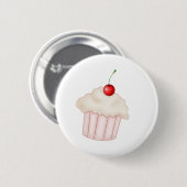Badge Rond 5 Cm Petit gâteau crémeux (Devant & derrière)