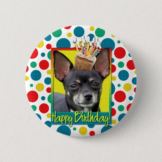 Badge Rond 5 Cm Petit gâteau d'anniversaire - chiwawa - Isabella (Devant)